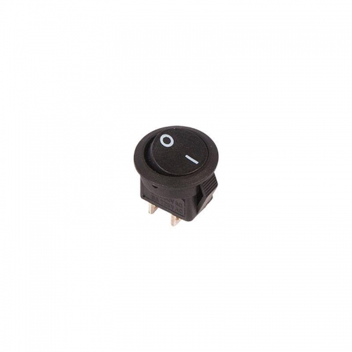 Выключатель клавишный 250В 6А (2с) ON-OFF круглый черн. Micro (RWB-105; SC-214) Rexant 36-2510 36-2510