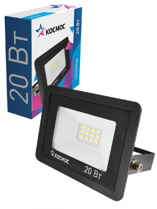 Прожектор светодиодный 20Вт 6500К IP65 1600лм КОСМОС K_PR5_LED_20 K_PR5_LED_20
