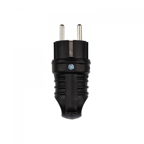Вилка угловая влагозащ. с кольцом с/з 16А IP44 каучук Rexant 111-002 111-002
