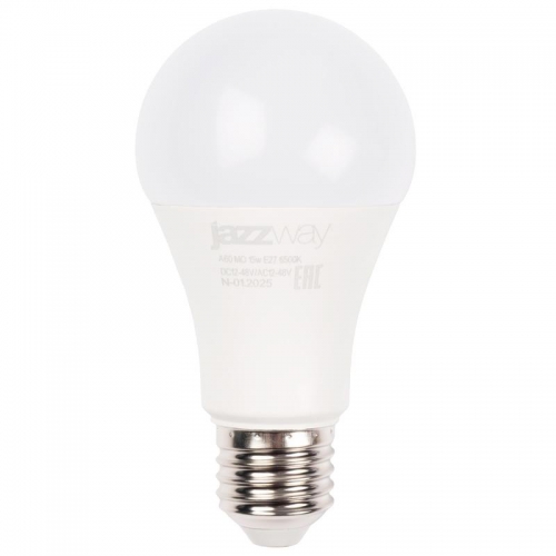 Лампа светодиодная низковольтная PLED-A60 MO 15Вт 6500К холод. бел. E27 12-48В AC/DC Pro JazzWay 5050594 5050594