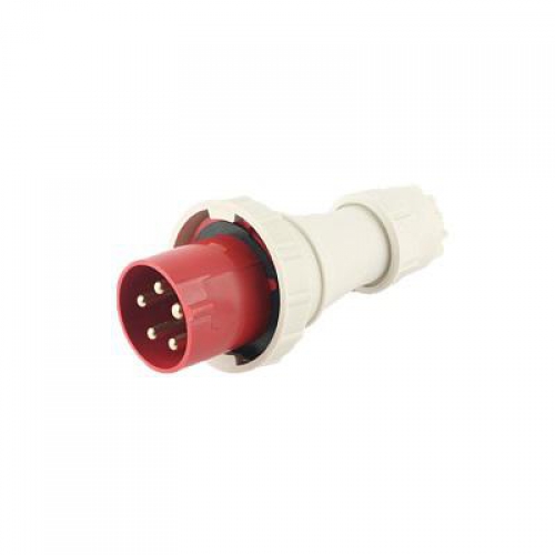 Вилка переносная PPC 035 3Р+РЕ+N 63А 380В IP67 Pro JazzWay 5072435 5072435