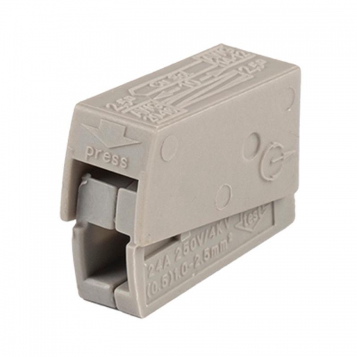 Клемма монтажная для подключения светильников PTC-2P 224-101 400В 24А 0.5-2.5кв.мм JazzWay 5051294 5051294