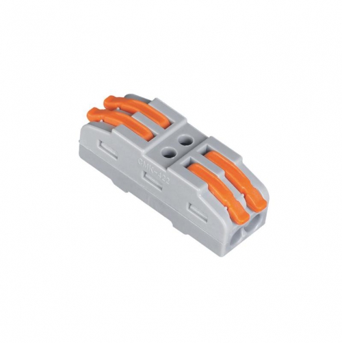 Клемма монтажная СМК PTC-2P 4222 450В 32А 0.08-2.5(4.0)кв.мм JazzWay 5073920 5073920