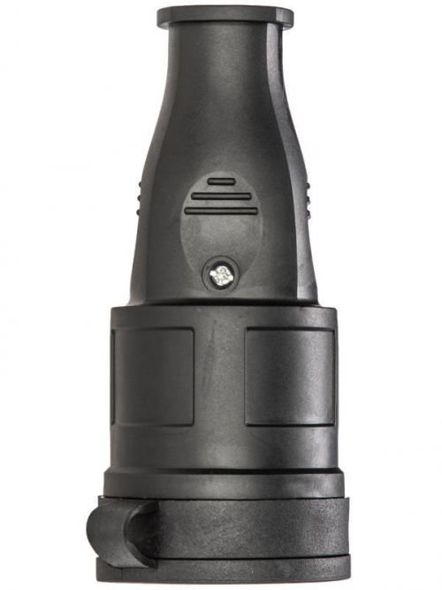 Розетка 16А IP44 прямая с заземл. каучук черн. КОСМОС RKsm-Z-IP(B)16A RKsm-Z-IP(B)16A