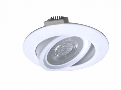 Светильник светодиодный Downlight RR 7Вт 180-265В 4000К кругл. поворотн. панель бел. КОСМОС KDownRR7W4000K KDownRR7W4000K
