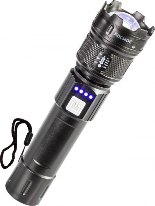 Фонарь ручной аккум. 5Вт P50 LED/ZOOM/Li-ion 1200мА.ч ABS КОСМОС (KOC122Lit) KOC122Lit