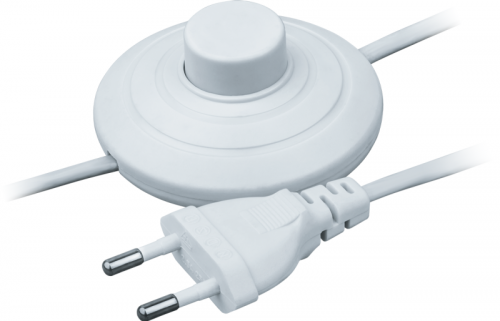 Шнур 61 600 NPS-FS01-170-2х0.5-WH 1.7м с выкл. бел. Navigator 61600 61600