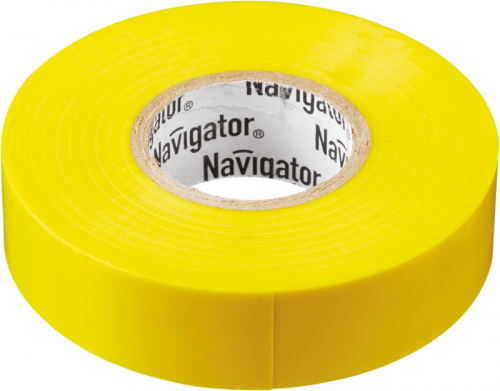 Изолента ПВХ 19мм (рул.20м) жел. NIT-A19-20/Y Navigator 71112 71112