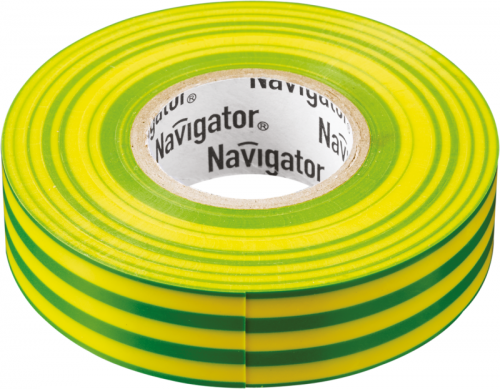 Изолента ПВХ 19мм (рул.20м) жел/зел. NIT-A19-20/YG Navigator 71115 71115