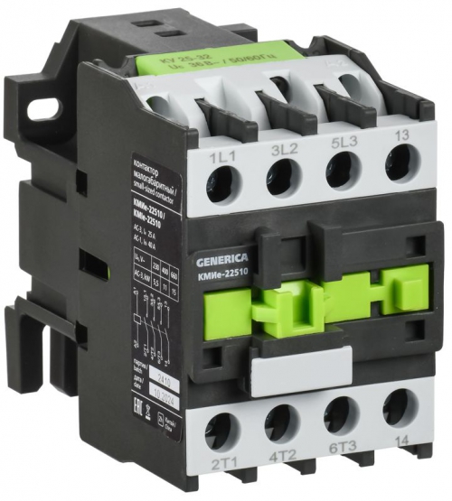 Контактор КМИе-22510 25А 230В/АС3 1НО IEK KKME21-025-230-10 KKME21-025-230-10