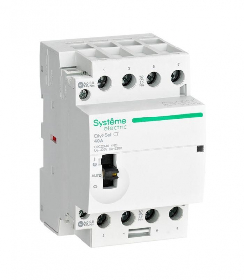 Контактор 4п City9 Set 4НО 40А AC 400В-230В SE C9C32440 C9C32440