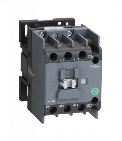 Контактор MC1E 3п 32А кат. 220В/230В AC 1НО+1НЗ SE MC1E32M7 MC1E32M7