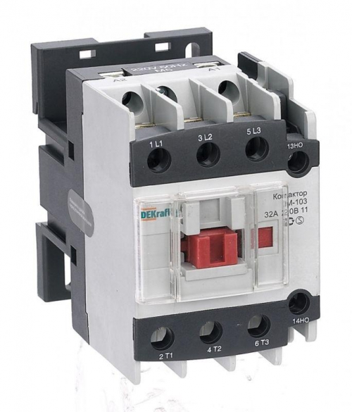 Контактор КМ-103 32А кат. 380В AC 1НО+1НЗ AC-3 DEKraft 22124DEK 22124DEK