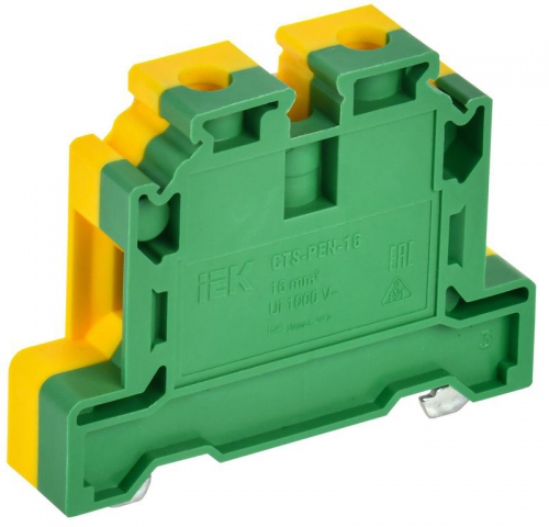 Колодка клеммная CTS-PEN ARMAFIX земля 16кв.мм желт./зел. IEK YCT11-00-K52-016 YCT11-00-K52-016