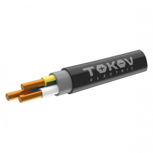 Кабель TOKOV ELECTRIC ППГнг(А)-HF 3х1.5 ОК (N PE) 0.66кВ (уп.100м) ТХМ00409105 ТХМ00409105