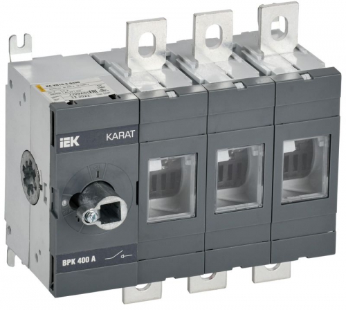 Выключатель-разъеденитель KARAT ВРК без рукоятки 3п 400А IEK KA-VR10-3-0400 KA-VR10-3-0400