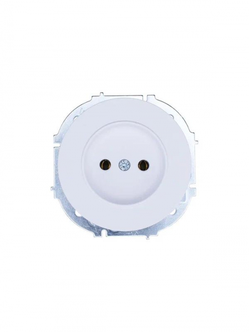 Розетка 1-м СП OSEN без заземл. ПБТ бел. LEZARD 743-0288-121B 743-0288-121B