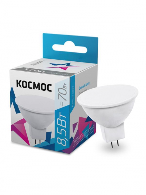 Лампа светодиодная JCDR 8.5Вт 220В GU5.3 4500К Космос LkecLED8.5wJCDRC45 LkecLED8.5wJCDRC45