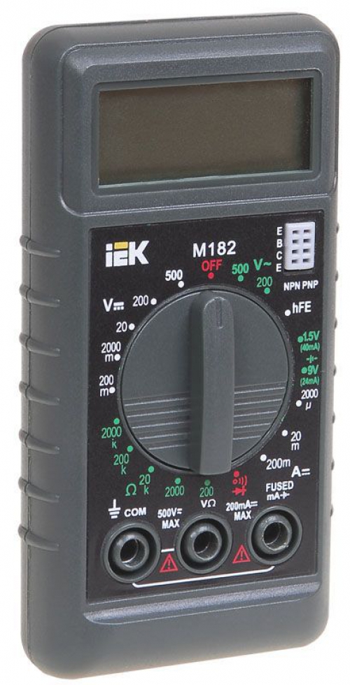 Мультиметр цифровой Compact M182 ИЭК TMD-1S-182 TMD-1S-182