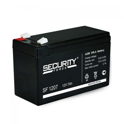 Аккумулятор 12В 7А.ч Security Force SF 1207 SF1207