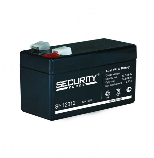 Аккумулятор 12В 1.2А.ч Security Force SF 12012 SF12012