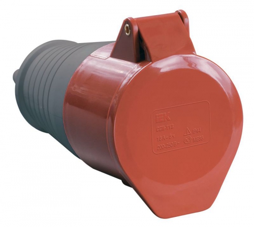 Розетка кабельная 16А 380В 3P+PЕ+N ССИ-215 IP44 ИЭК PSR22-016-5 PSR22-016-5