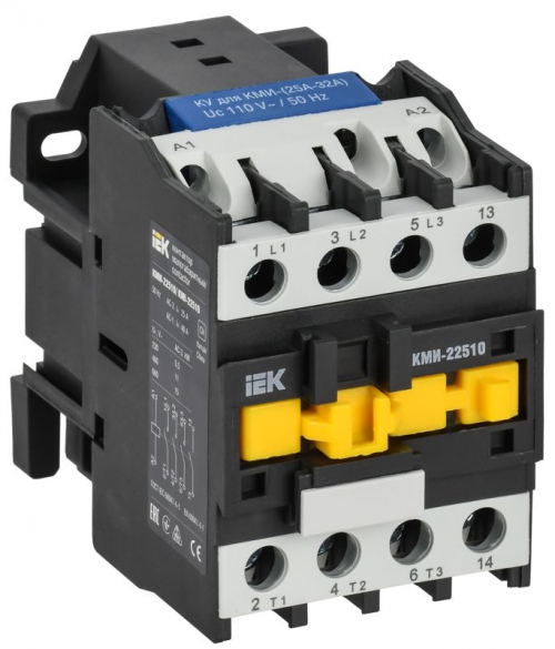 Контактор КМИ-22510 25А 400В 1НО IEK KKM21-025-400-10 KKM21-025-400-10