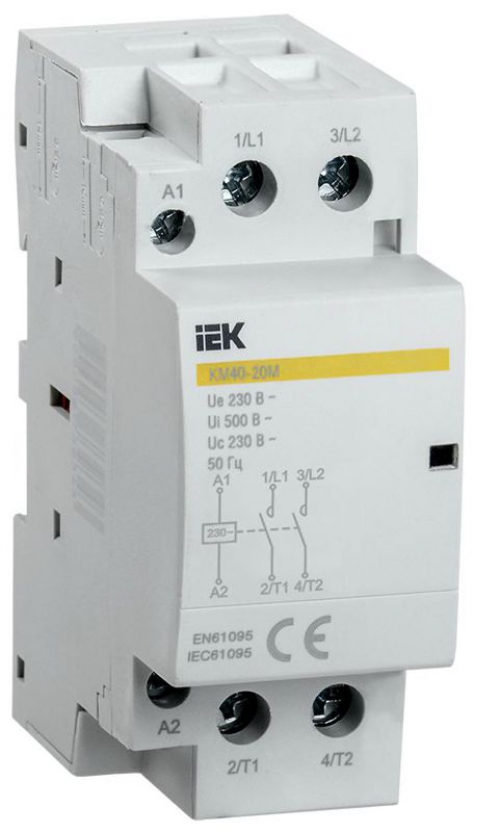 Контактор модульный КМ40-20М AC IEK MKK11-40-20 MKK11-40-20