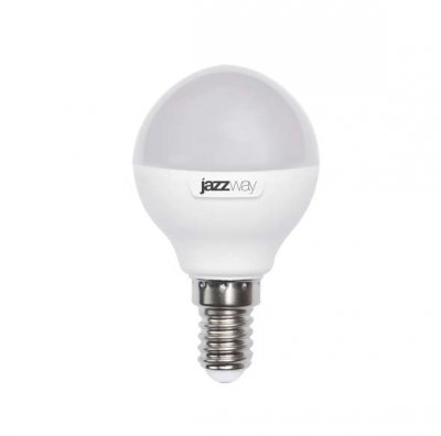 Лампа светодиодная PLED-SP G45 9Вт шар 5000К холод. бел. E14 820лм 230В JazzWay 2859600A 2859600A