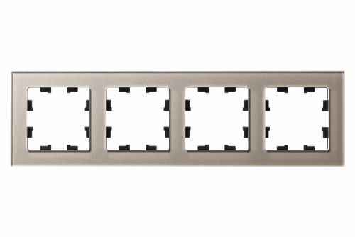 Рамка 4-м Atlas Design NATURE стекло шампань SchE ATN320504 ATN320504