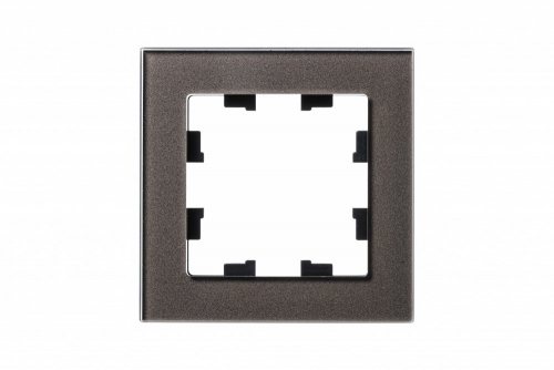 Рамка 1-м Atlas Design NATURE стекло мокко SchE ATN320601 ATN320601