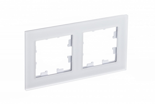 Рамка 2-м Atlas Design NATURE мат. стекло бел. SchE ATN330102 ATN330102