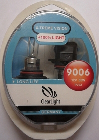 Набор ламп ClearLight ML9006XTV HB4 (51) P22d, X-treme Vision +100% Light (2 шт.)