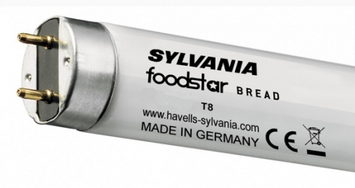 Лампа SYLVANIA F18W T8 FOODSTAR BREAD 2300K d26x600 (хлебобулочные, выпечка) 0001861