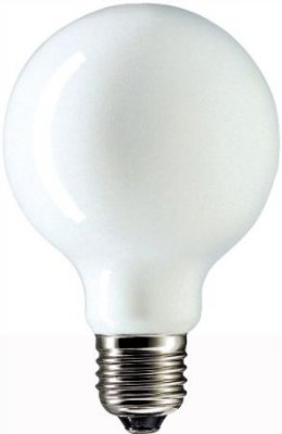 Лампа GE 80 SIL 100W 230V E27 (Шар белый d80x119) g80100