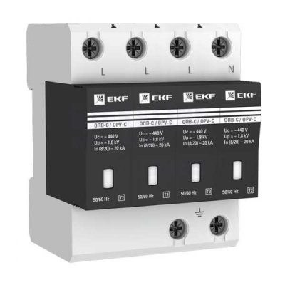 Ограничитель перенапряжения имп. ОПВ-D4 EKF opv-d4 opv-d4