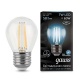 Лампа светодиодная Filament Шар E27 7Вт 4100К GAUSS 105802207 105802207