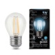 Лампа светодиодная Filament Шар E27 9Вт 4100К GAUSS 105802209 105802209