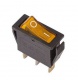 Выключатель клавишный 250В 15А (3с) ON-OFF RWB-404 SC-791 IRS-101-1C желт. с подсветкой Rexant 36-2212 36-2212
