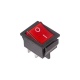 Выключатель клавишный 250В 16А (4с) ON-OFF красн. с подсветкой (RWB-502; SC-767; IRS-201-1) Rexant 36-2330 36-2330