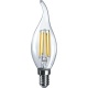 Лампа светодиодная филаментная 80 898 OLL-F-FC35-10-230-2.7K-E14 10Вт свеча на ветру прозрачная 2700К тепл. бел. E14 1000лм 220-240В ОНЛАЙТ 80898 80898