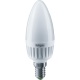 Лампа светодиодная 80 545 NLL-C37-6-230-2.7K-E14-FR-SV 6Вт свеча матовая 2700К тепл. бел. E14 540лм 176-264В NAVIGATOR 80545 80545
