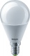 Лампа светодиодная 61 335 NLL-G45-8.5-230-6.5K-E14 8.5Вт шар матовая 6500К холод. бел. E14 730лм 176-264В NAVIGATOR 61335 61335
