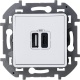 Устройство зарядное Inspiria с 2-мя USB разьемами A и C 240В / 5В 3000мА бел. Leg 673760 673760