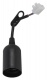 Патрон E27 с клеммной колодкой пластик черный (50/200/6000) Эра Б0043677 Б0043677
