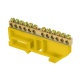 Шина нулевая N 6х9 12 отверстий желтый изолятор на DIN-рейку латунь PROxima EKF sn0-63-12-dz sn0-63-12-dz