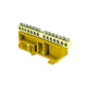 Шина нулевая N 6х9 14 отверстий желтый изолятор на DIN-рейку латунь PROxima EKF sn0-63-14-dz sn0-63-14-dz
