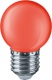 Лампа светодиодная 71 827 NLL-G45-1-230-R-E27 1Вт шар E27 220-240В красн. Navigator 71827 71827