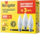 Лампа светодиодная 95 322 NLL-C37-8-230-2.7K-E27-FR-PACK3 NAVIGATOR 95322 95322