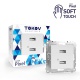 Розетка 2-м USB СП Pixel тип A+A 5В 1х2.1А 2х1.05А механизм айс TOKOV ELECTRIC TKE-PX-2USB-C34 TKE-PX-2USB-C34